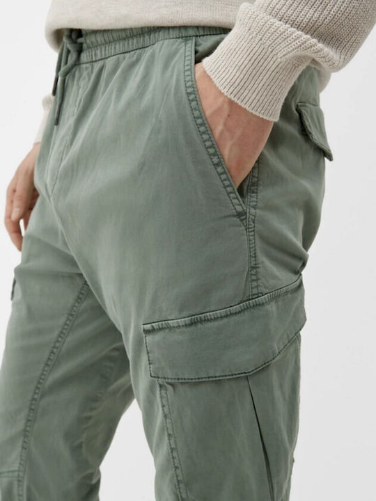 Trousers Cargo Elastic in Slim Fit Khaki