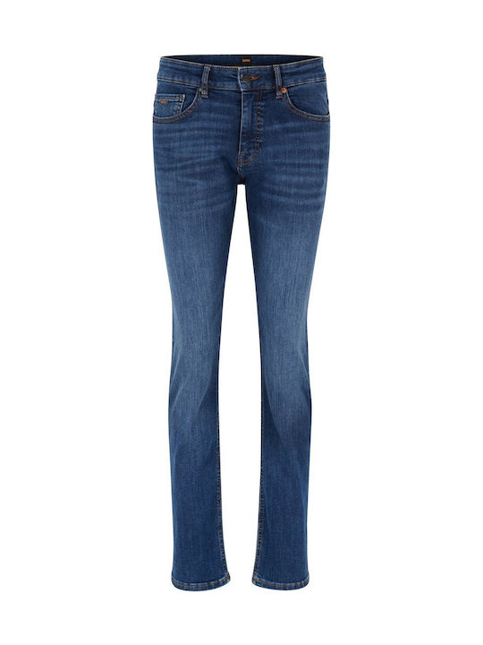 Delaware Men's Jeans Pants Elastic with Slim Fit Blue