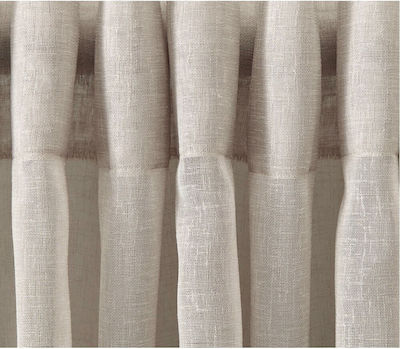 Saray Home Curtain Fabric Gauze per meter Beige