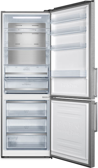 Inventor Ψυγειοκαταψύκτης 495lt Total NoFrost Υ200xΠ70.4xΒ69.4εκ. Inox PSB20070INL