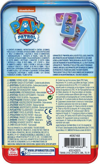 Επιτραπέζιο Παιχνίδι Paw Patrol Dominoes για 2-4 Παίκτες 5+ Ετών (EN) Spin Master