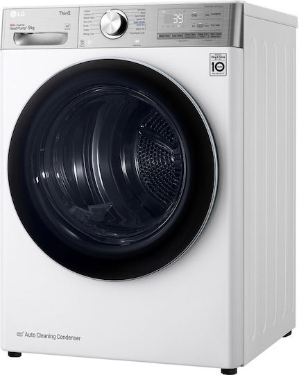 LG RH90V9AV2QR Uscător de rufe 9kg cu pompă de căldură