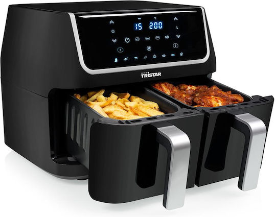 Tristar Air Fryer with Double Detachable Bucket 9lt Black FR-6970