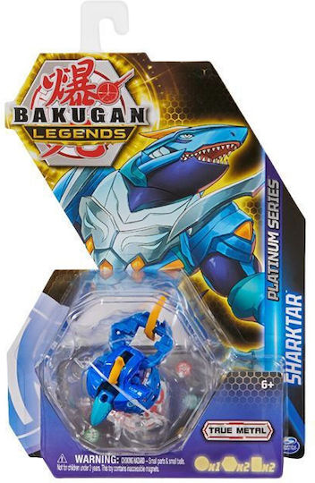 Spin Master Миниатюрна играчка Platinum Series Bakugan Колос - Бял за 6+ години Години 10см.