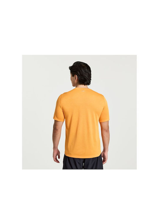 Saucony Stopwatch Men's Athletic T-shirt Short Sleeve Orange