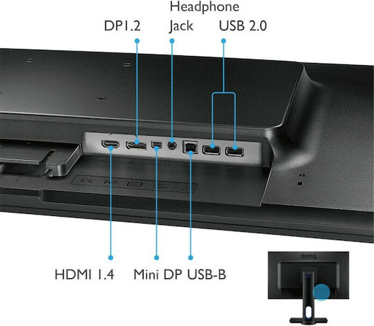 BenQ PD2700Q IPS Monitor 27" QHD 2560x1440 με Χρόνο Απόκρισης 4ms GTG