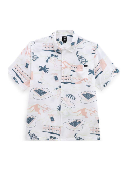 Short-sleeved Cotton Shirt White