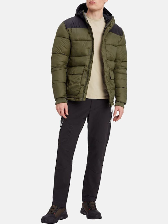 Terrilo Geacă de Iarnă Puffer Kaki