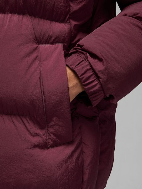 Winter Jacket Puffer Burgundy