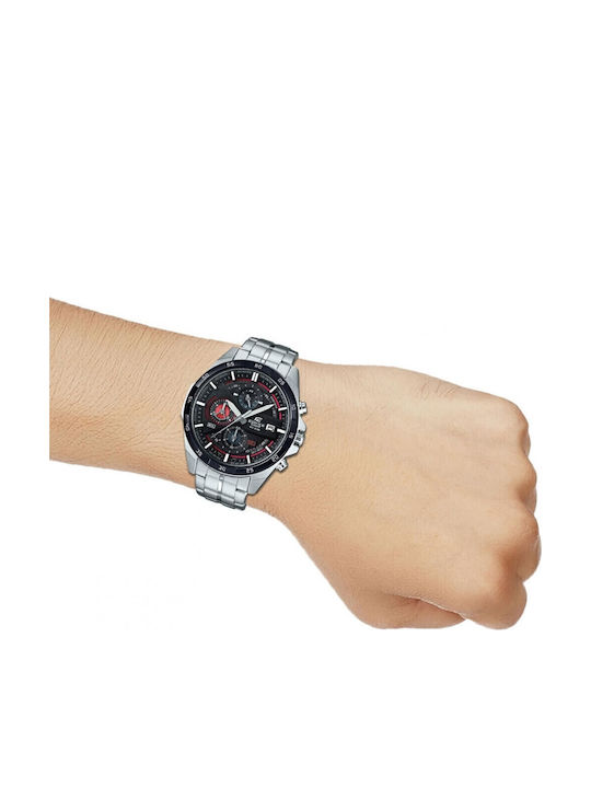 Casio Edifice Ρολόι Μπαταρίας με Μεταλλικό Μπρασελέ