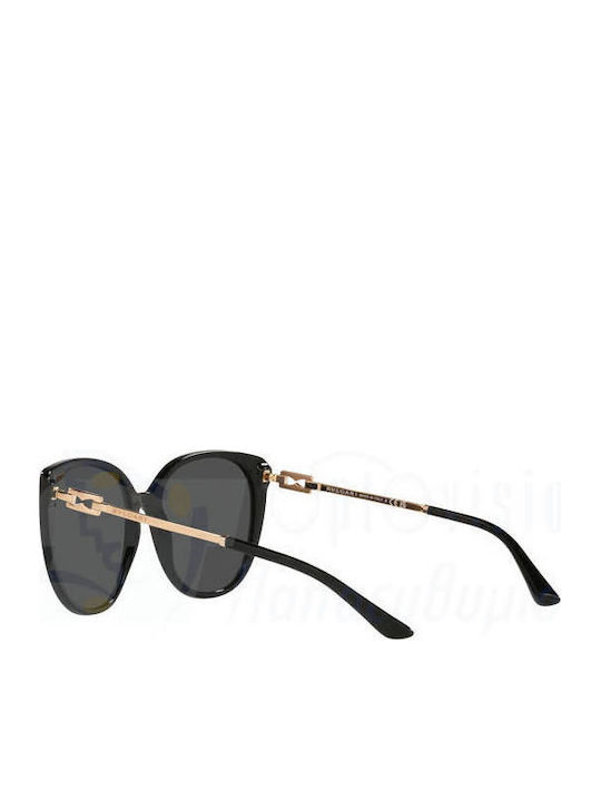 Bvlgari Damen Sonnenbrille mit Schwarz Gestell und Schwarz Linse BV8251 501/87