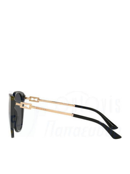 Bvlgari Damen Sonnenbrille mit Schwarz Gestell und Schwarz Linse BV8251 501/87