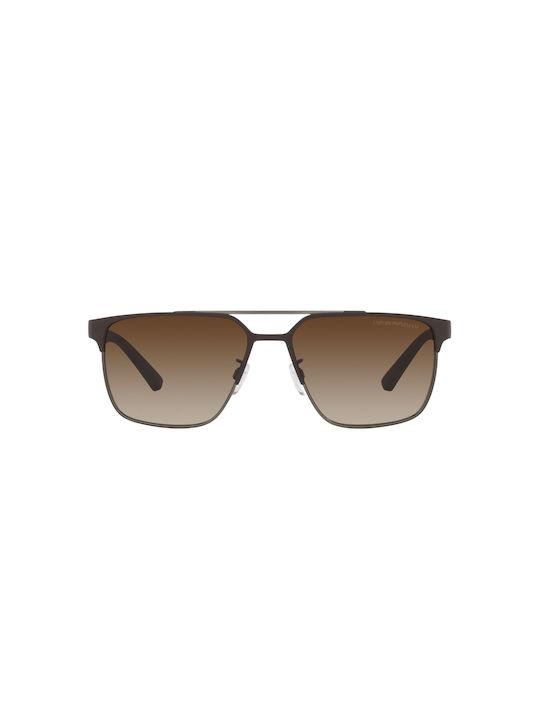 Emporio Armani Men's Sunglasses with Brown Metal Frame and Brown Gradient Lens EA2134 316113