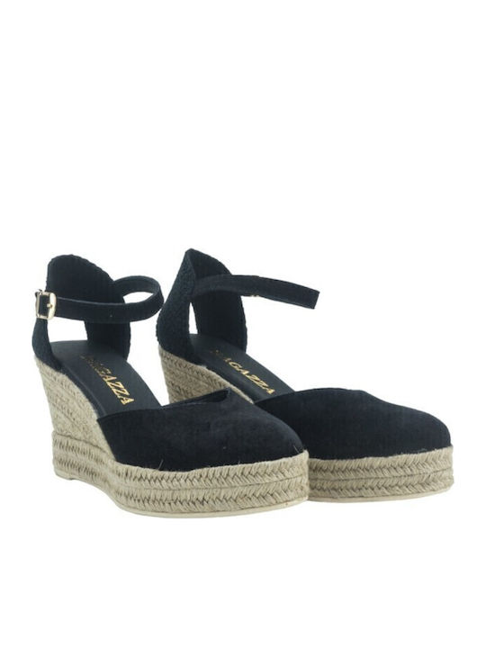 Platforme Dama Tip Espadrile Negre