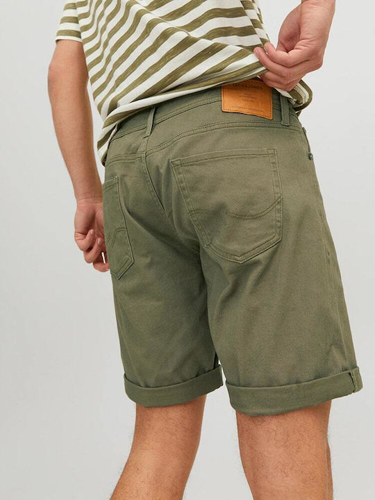 Jack & Jones Herrenshorts Jeans Green / Deep Lichen Green