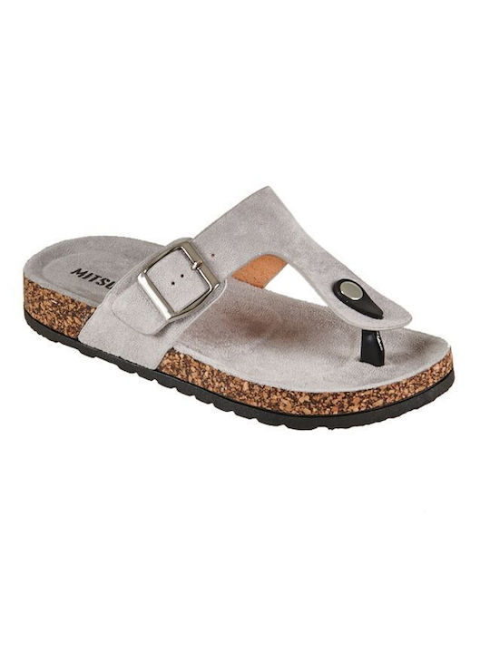 Mitsuko Women's Flat Sandals in Gray Color