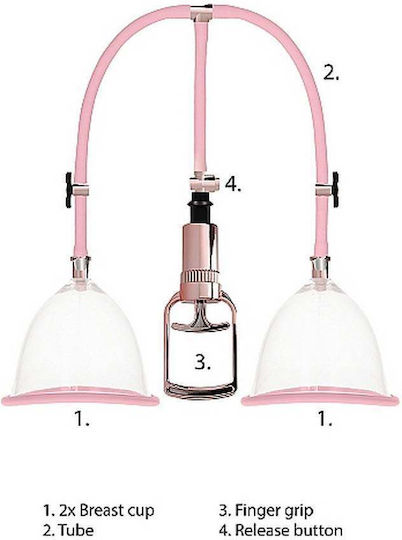 Shots Αναρροφητής Θηλών Breast Pump Set Large Rose Gold