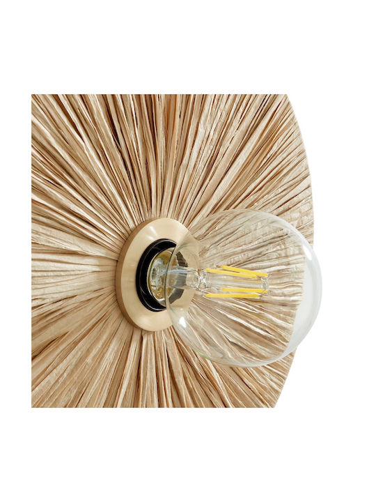 La Redoute Interieurs Raphia Modern Lumină de Perete cu Soclu E27 Bej 30x17cm