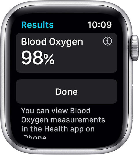 Apple Watch Series 6 Aluminium 40mm Waterproof with Heart Rate Monitor (White)