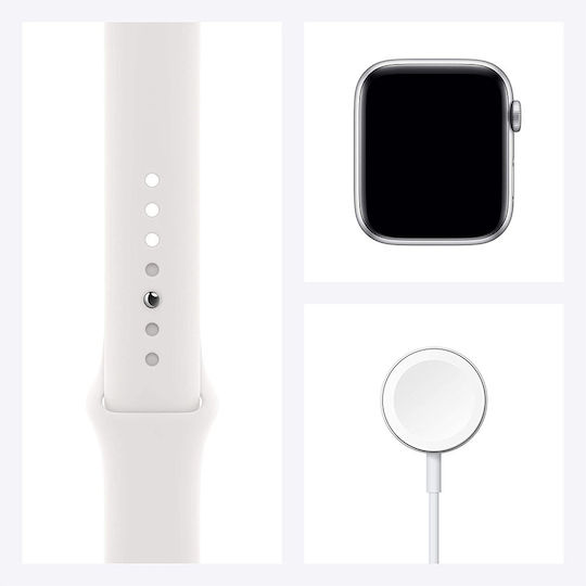 Apple Watch Series 6 Aluminium 40mm Waterproof with Heart Rate Monitor (White)