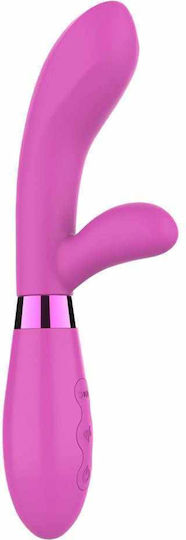 ToyJoy Jingle Fiesta Vibrator Rabbit Rechargeable Rabbit Vibrator Pink