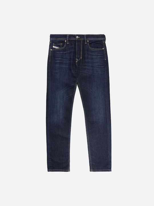 1986 Larkee-beex Men's Elastic Jeans Pants with Slim Tapered Fit Blue