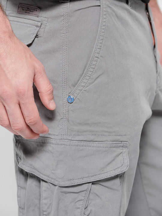 FBM007-03002 Trousers Cargo Elastic in Regular Fit Gray