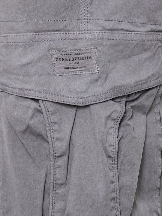 FBM007-03002 Trousers Cargo Elastic in Regular Fit Gray