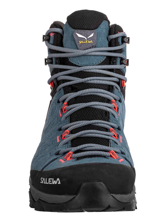 Salewa Trainer 2 GTX Γυναικεία Ορειβατικά Μποτάκια Αδιάβροχα με Μεμβράνη Gore-Tex Blue Java Blue / Fluo Coral