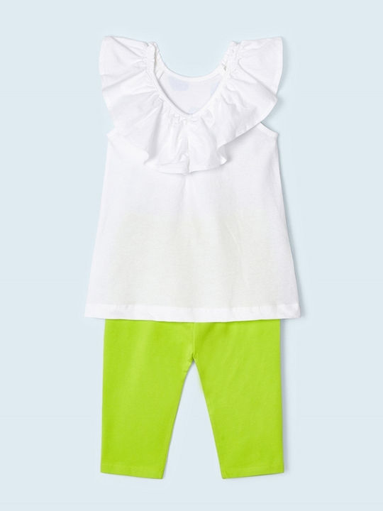 Kinder-Set mit Leggings Sommer 2Stück Grün
