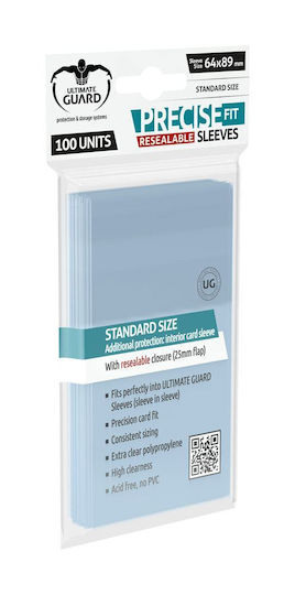 Ultimate Guard Guard Precise-Fit Inner Sleeve Standard Size 100τμχ Clear UGD010311