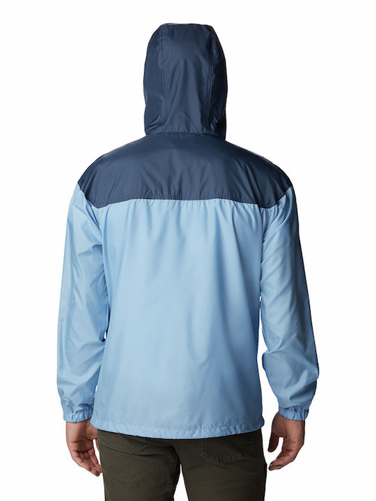 Columbia Men's Winter Jacket Windproof Light Blue