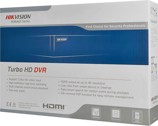Hikvision HiWatch Καταγραφικό DVR 16 Καναλιών με Ανάλυση Full HD+