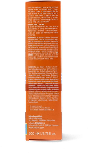 Rilastil Sun System Velvet Lotion Wasserdicht Baby Sonnencreme Emulsion SPF50 200ml