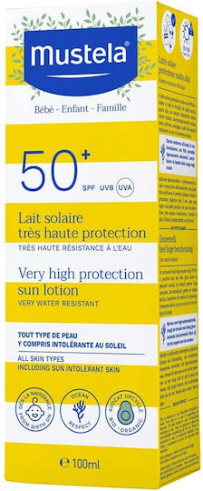 Mustela Waterproof Baby Sunscreen Emulsion SPF50 100ml
