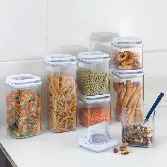 Wenko Turin Caseta pentru paste cu capac ermetic Plastic Transparent 1700ml