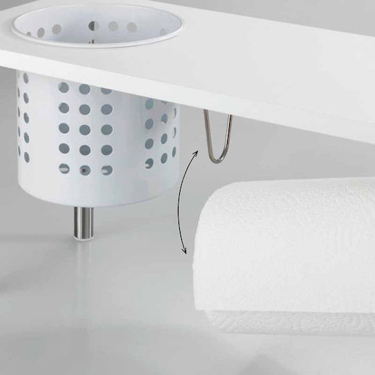 Wenko Επιτραπέζια Βάση Blanco Ξύλινη 55x18x21εκ. Λευκή