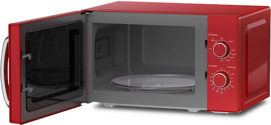 Inventor Φούρνος Μικροκυμάτων με Grill 20lt Κόκκινος