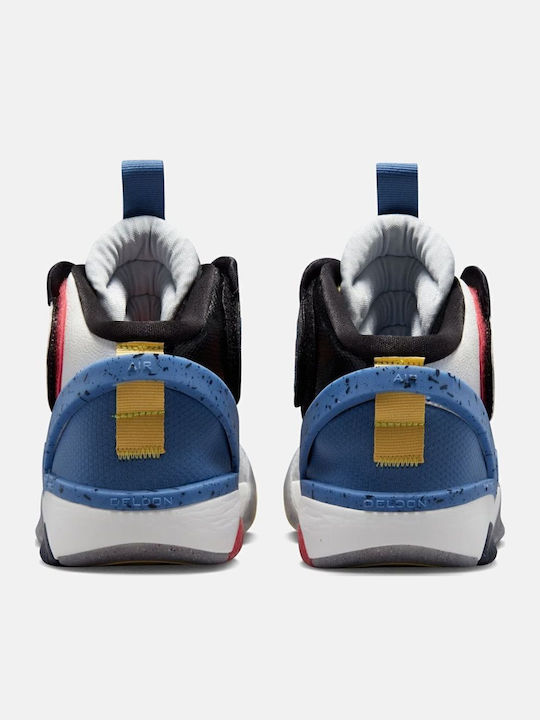 Air Deldon High Basketball Shoes Summit White / Pure Platinum / Indigo Storm