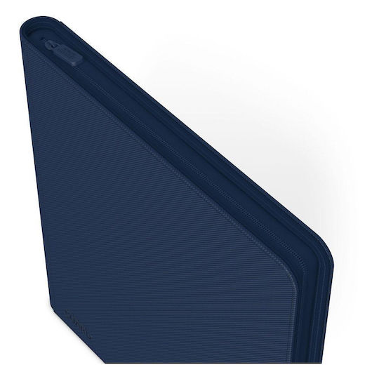 Ultimate Guard Zipfolio 480-24 Pocket XenoSkin Binder 12-Pocket Standard Size Quadrow Blue UGD010344