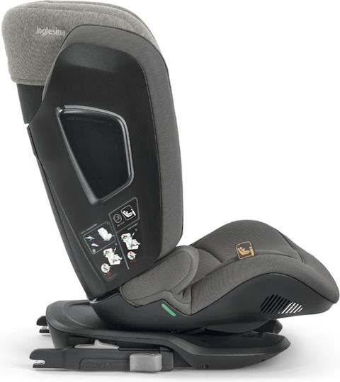 Inglesina Cartesio Baby Car Seat i-Size with Isofix Vulcan Black 15-36 kg