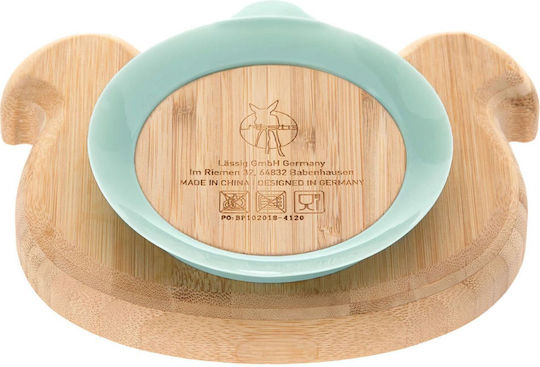 Laessig Baby & Toddler Plates & Bowls Laessig Children's Food Plate from Bamboo Brown