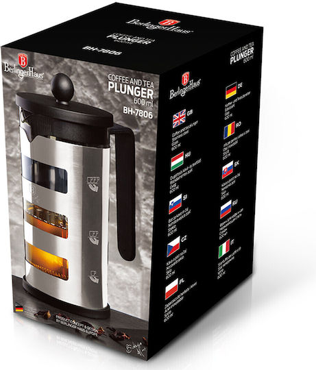 Berlinger Haus Manual Filter Coffee Maker Stainless Steel Black 600ml