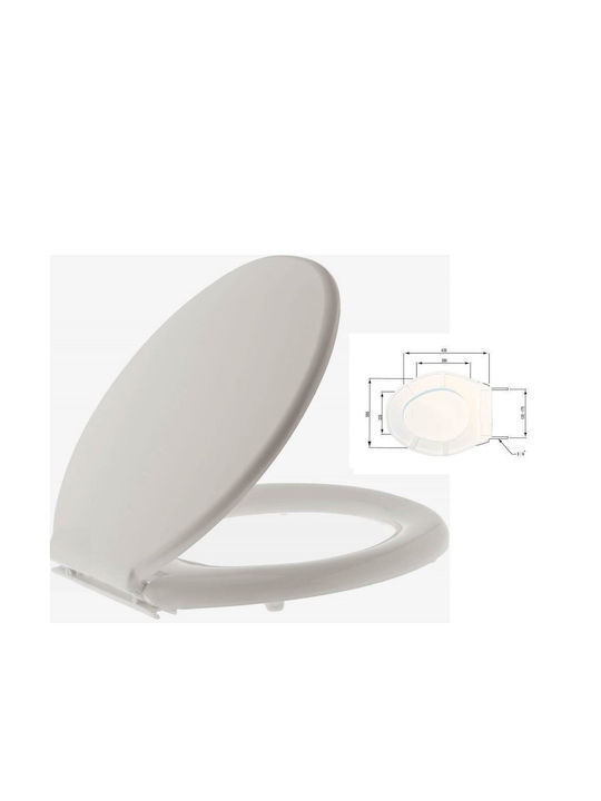 Lamaplast Bakelite Toilet Seat White WC 3 43.5cm