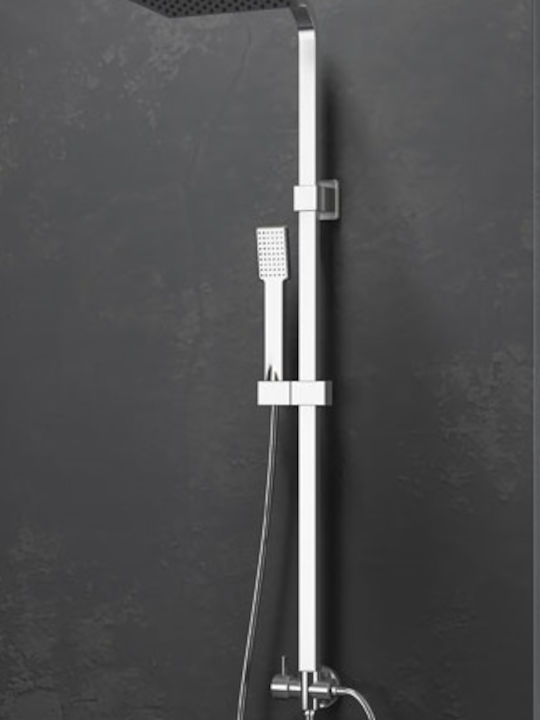 Karag Viky Shower Column without Mixer 108cm Silver