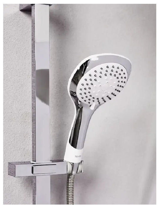 Tema Στήλη Ντουζ χωρίς Μπαταρία 85cm Ασημί