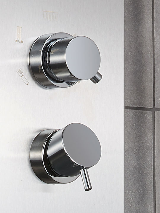 Dolce Vita Elite Elite-110 Silver Hydromassage Shower Column