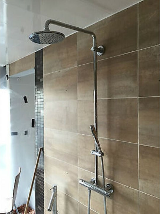 Grohe Rainshower System 210 Στήλη Ντουζ με Μπαταρία 112.9cm Ασημί