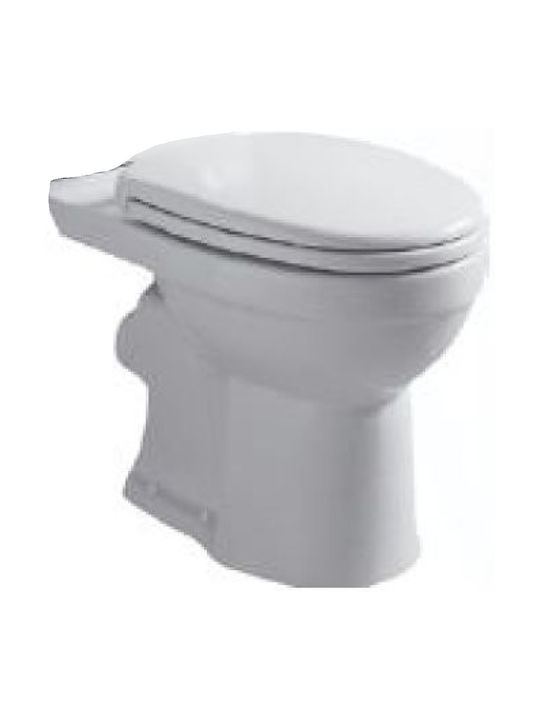 Gloria Plastic Toilet Seat White Colibri S/D 46cm