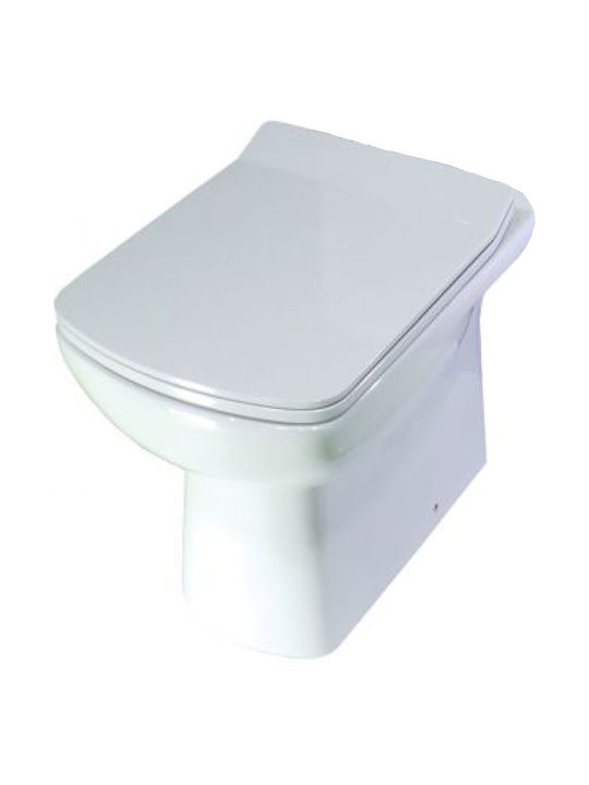 Huida Plastic Soft Close Toilet Seat White Miranda 45cm